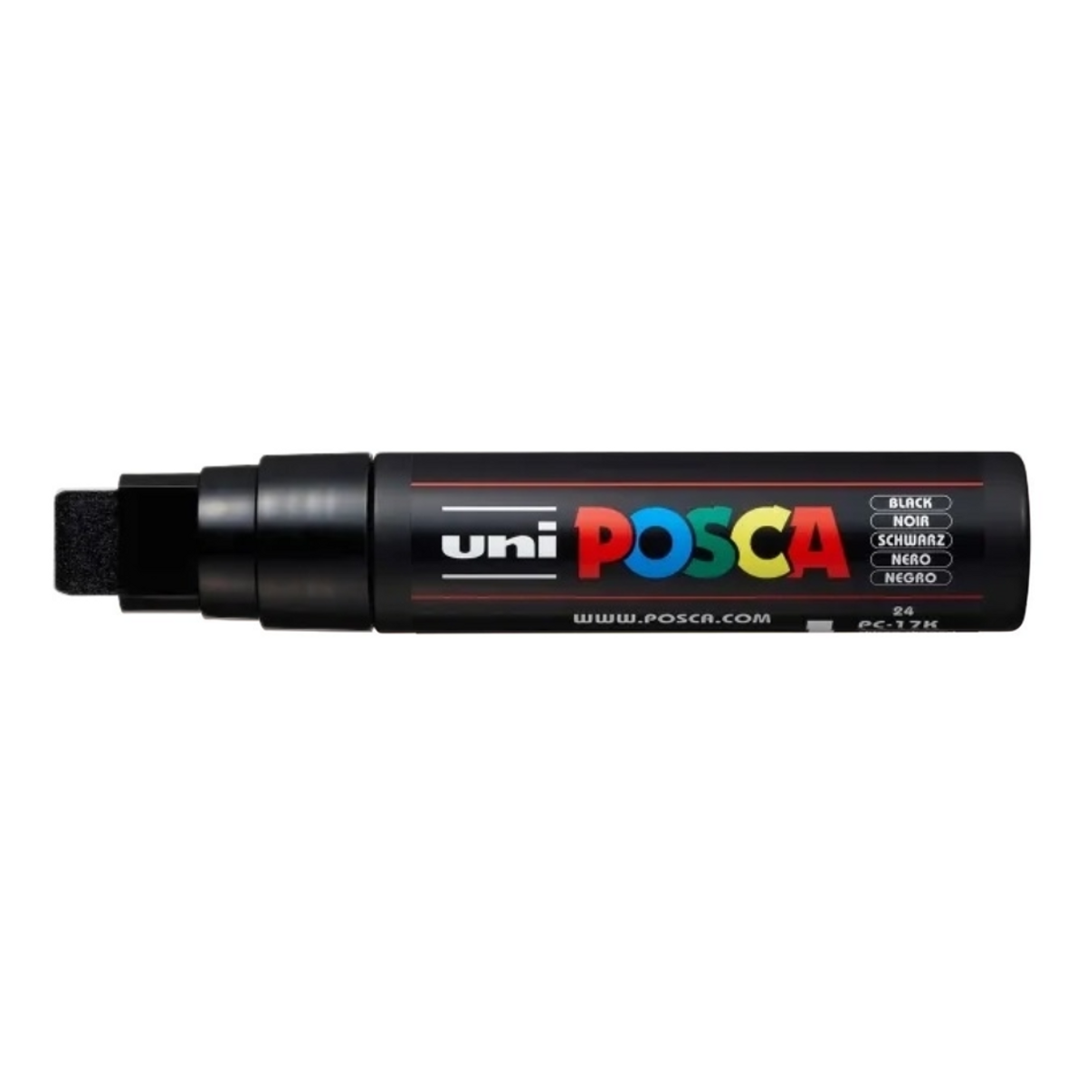 Caneta Posca PC-17K Ponta Retangular - Cor Preto
