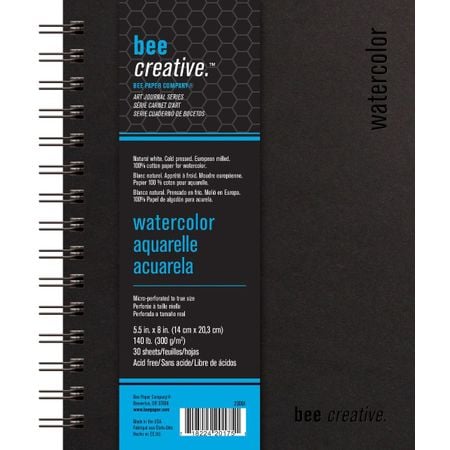 Sketchbook para Aquarela Bee Paper 100% Algodão A5 30 Folhas BEE-20061