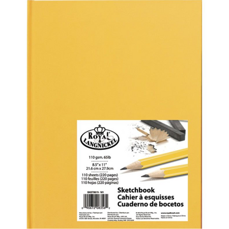 Sketchbook Royal e Langnickel A4 Capa Amarela - SKET8511-101