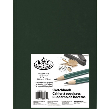 Sketchbook Royal e Langnickel A4 Capa Verde Escuro - SKET8511-204
