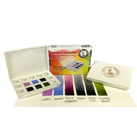 Kit Aquarela D.S. Color of Inspiration - Estojo Plástico com 6 Pastilhas (Half Pan)