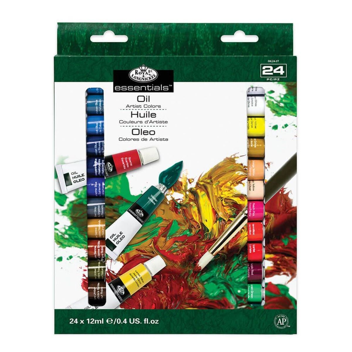 Kit Tinta Oleo Royal e Langnickel 24 Cores - OIL24
