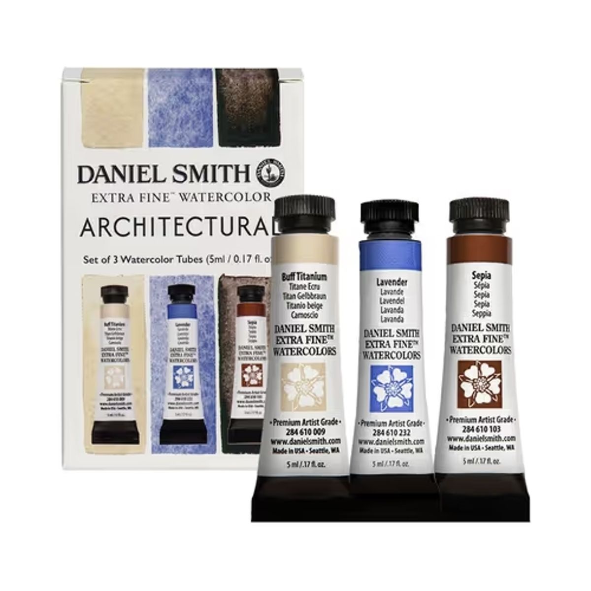 Kit Aquarela Daniel Smith 5ml 3 Tubos - Architectural