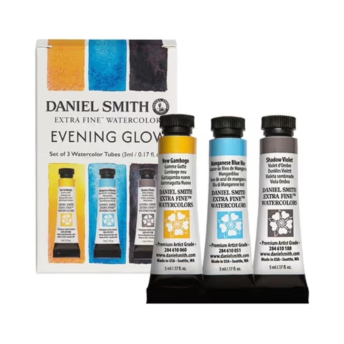 Kit Aquarela Daniel Smith 5ml 3 Tubos - Evening Glow