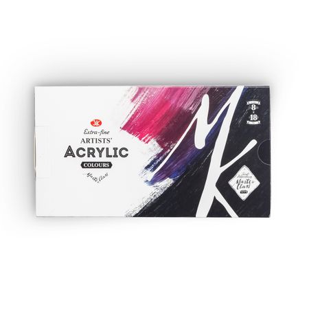 Kit Tinta Acrilica Nevskaya Palitra Master Class 18 ml 8 Cores