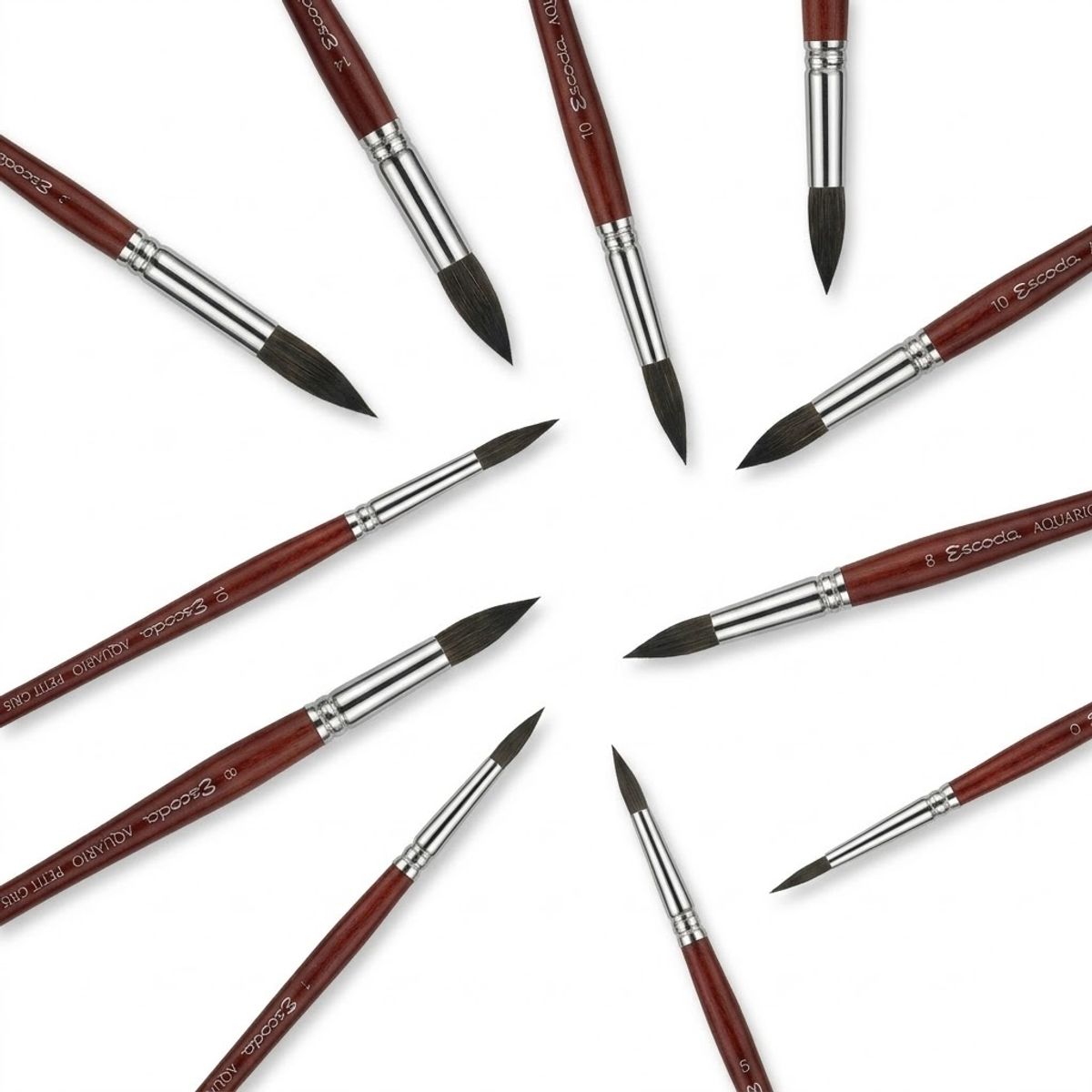 Pincel Escoda Aquario Esquilo Natural Round