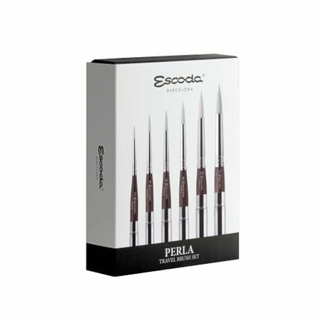 Estojo Escoda Perla com 6 Pinceis Travel Brush  - 1243