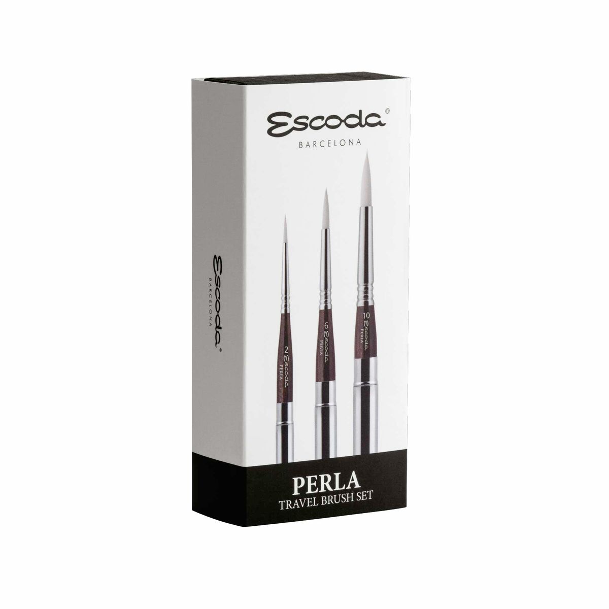 Estojo Escoda Perla com 3 Pinceis Travel Brush  - 1253