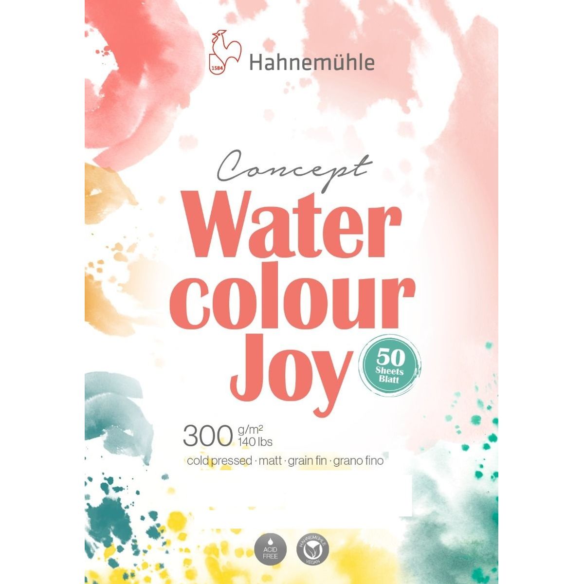 Bloco Aquarela Hahnemuhle Concept Joy 300g/m² Textura Fina