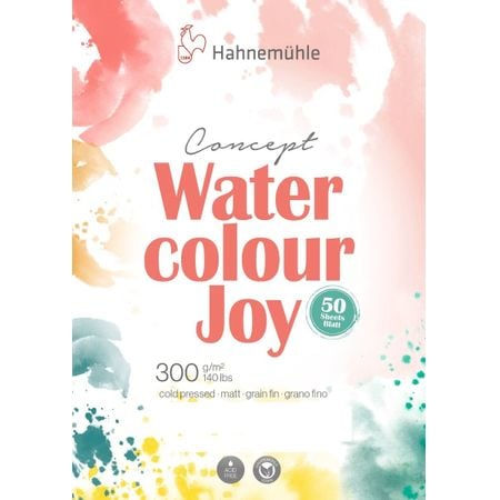 Bloco Aquarela Hahnemuhle Concept Joy 300g/m² Textura Fina