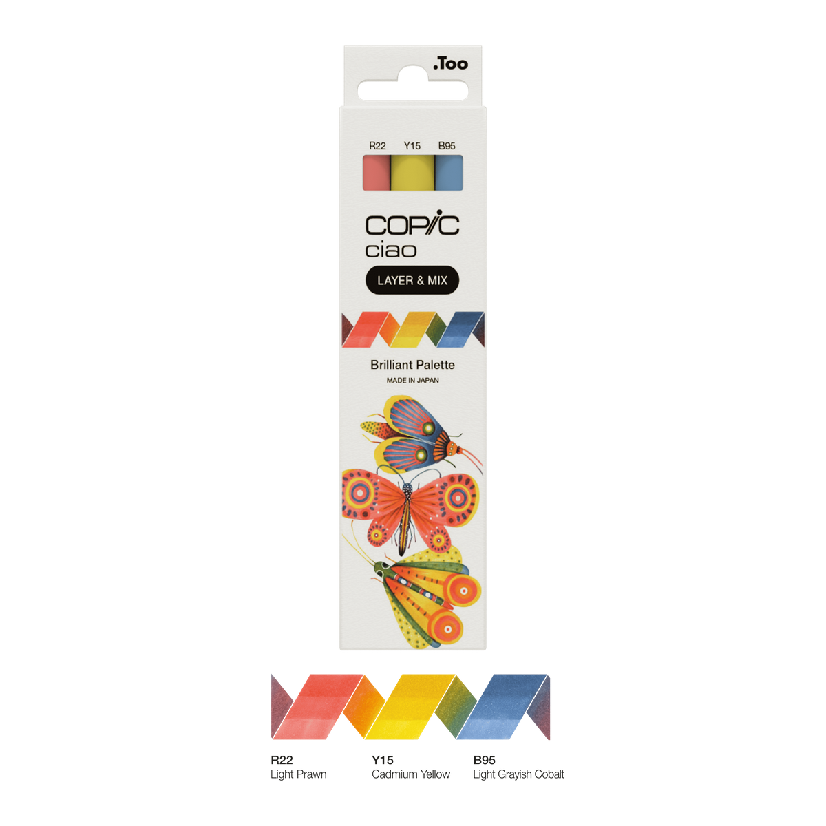 Kit Copic Ciao 3 Cores Brilliant Palette