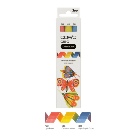 Kit Copic Ciao 3 Cores Brilliant Palette