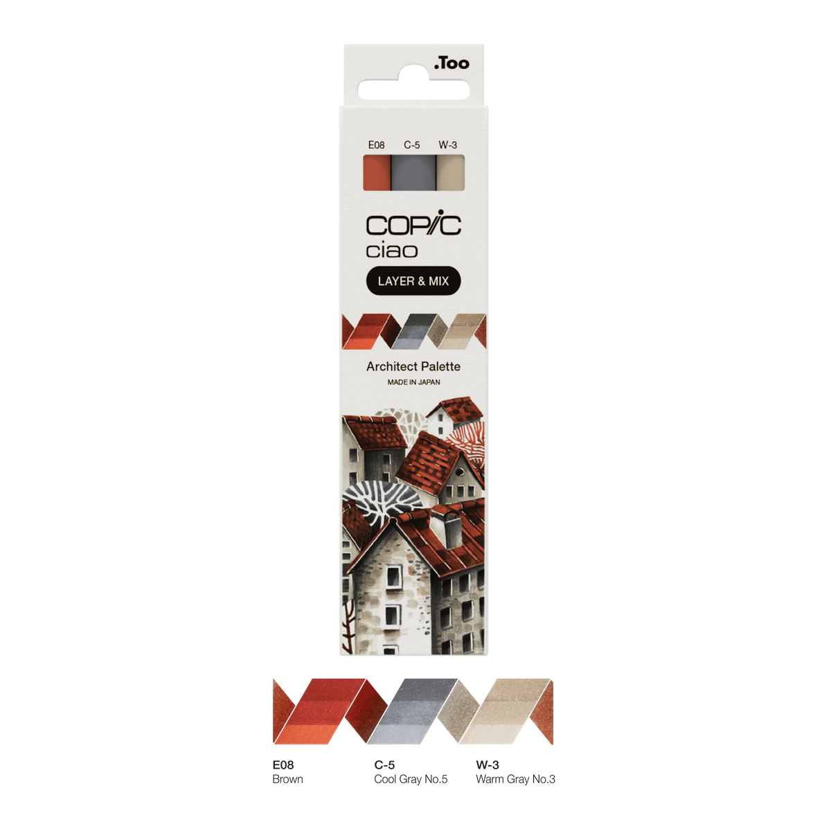 Kit Copic Ciao 3 Cores Architect Palette