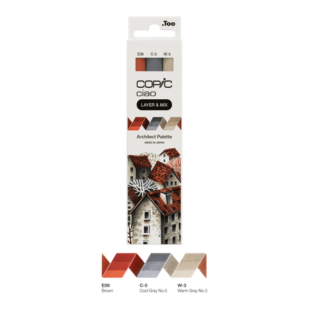 Kit Copic Ciao 3 Cores Architect Palette