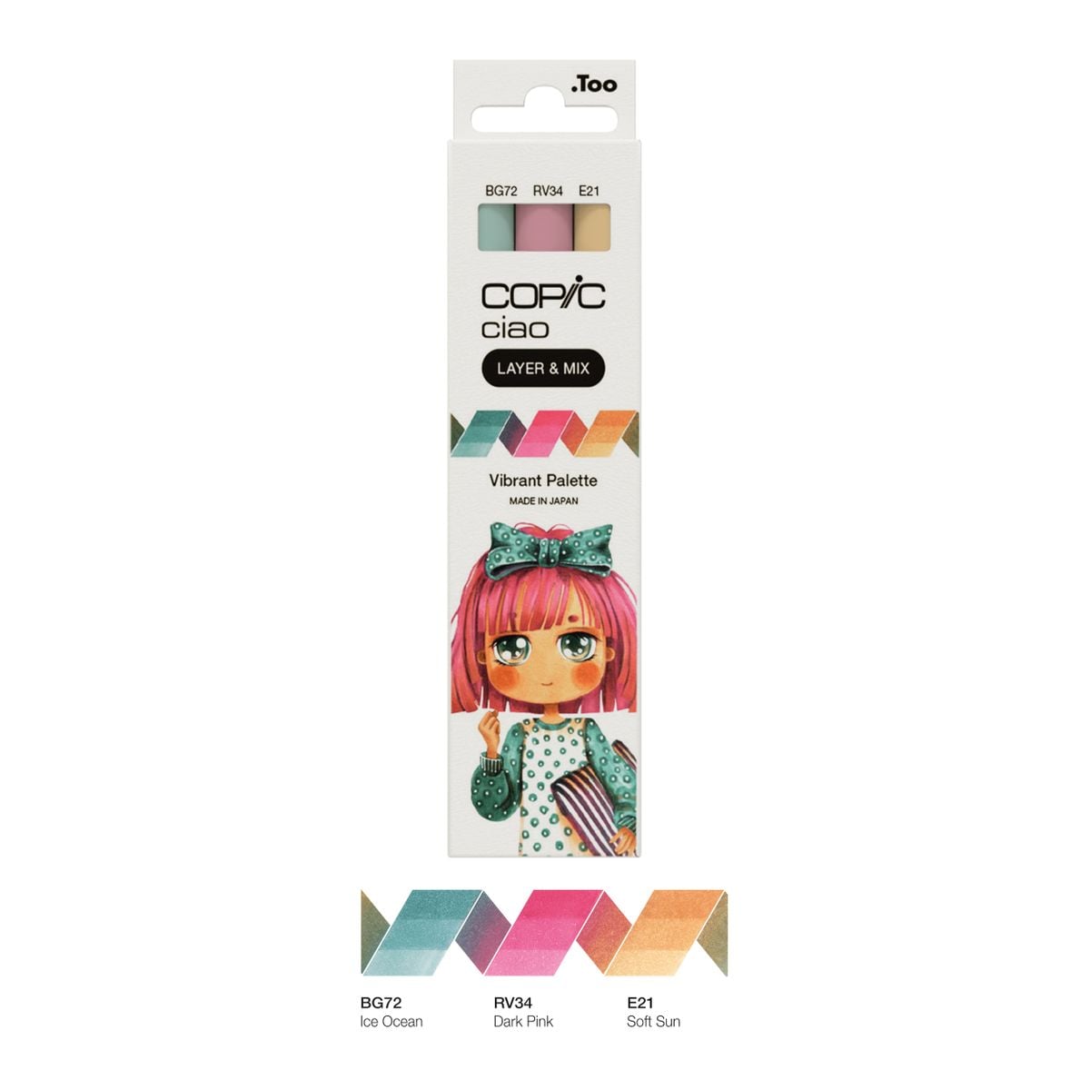 Kit Copic Ciao 3 Cores Vibrant Palette