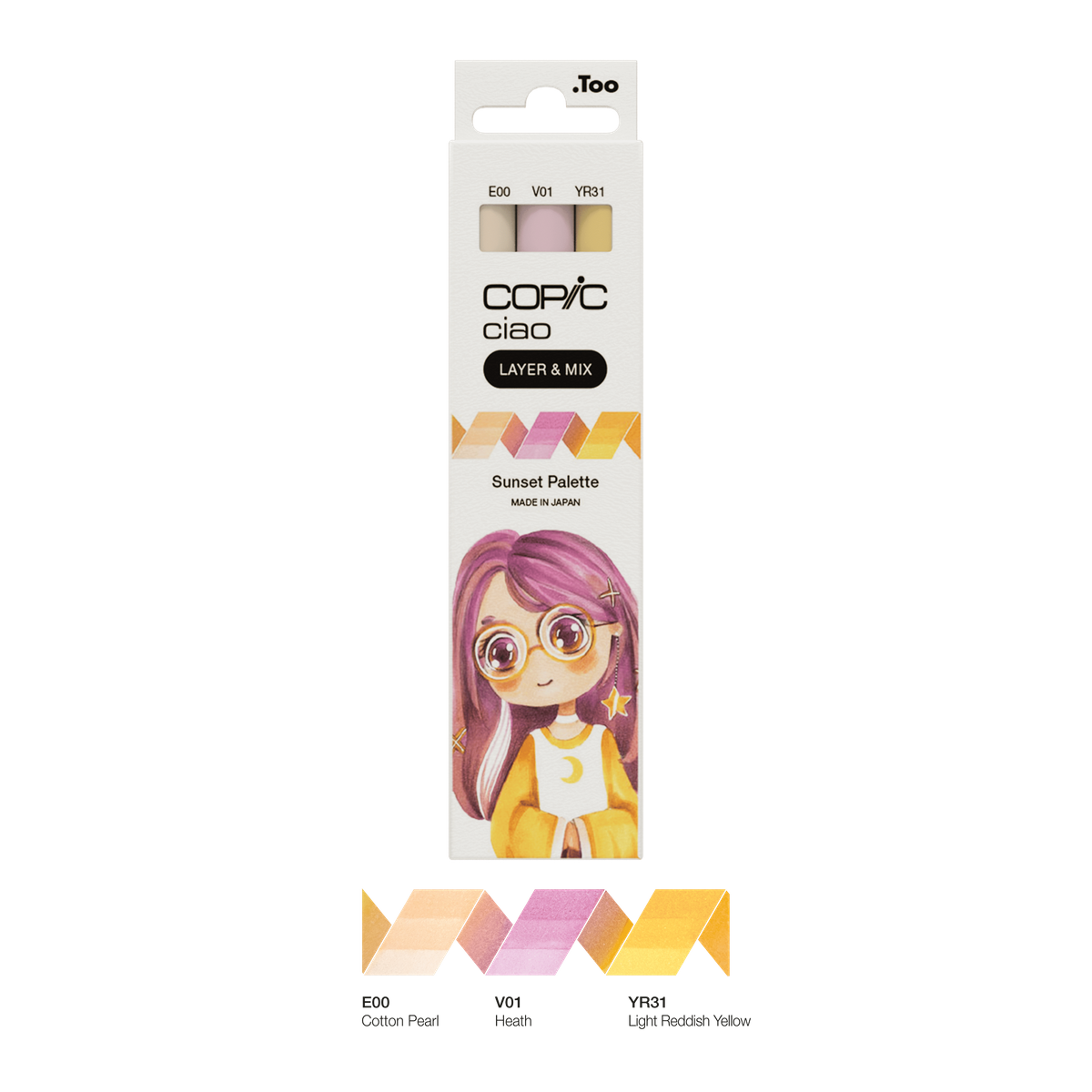 Kit Copic Ciao 3 Cores Sunset Palette