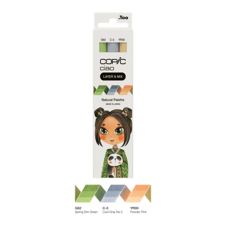 Kit Copic Ciao 3 Cores Natural Palette