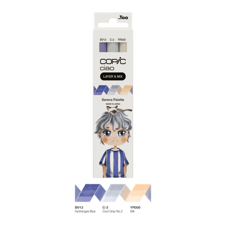 Kit Copic Ciao 3 Cores Serene Palette