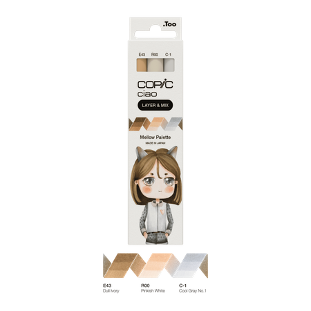 Kit Copic Ciao 3 Cores Mellow Palette -