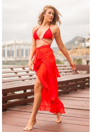 Saia Positano Vermelho