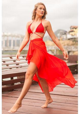 Saia Positano Vermelho