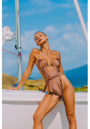 Body Paris Correntes Marrom 