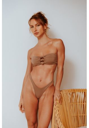 Biquíni Button Chocolate 