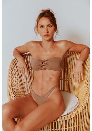 Biquíni Button Chocolate 