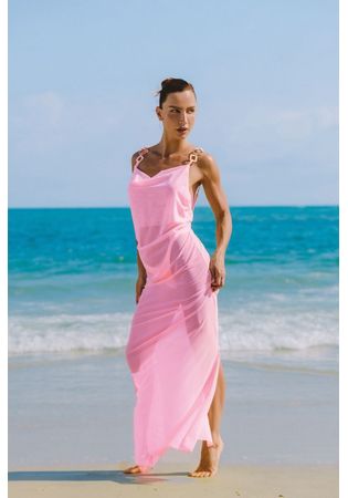 Vestido Tule Alana  Rosé