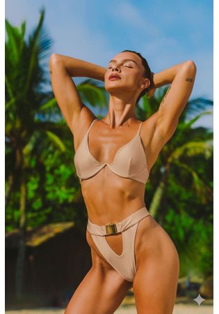 Biquíni Cintura Alta Cartagena Nude