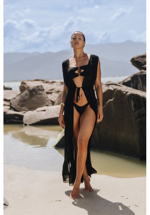 Vestido Longo Safira Preto