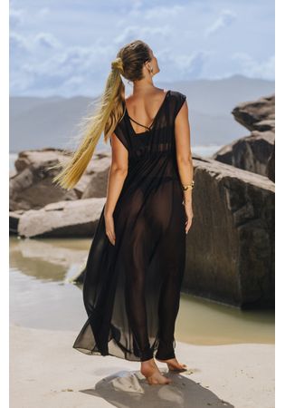 Vestido Longo Safira Preto