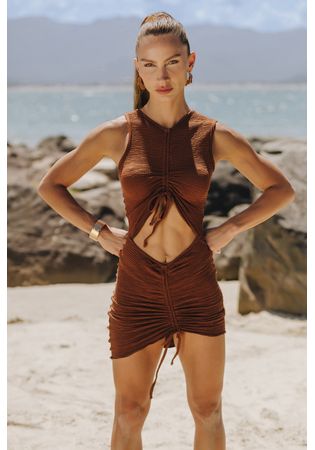 Vestido Bossa Marrom 