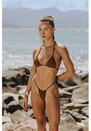 Biquíni Minimal Marrom