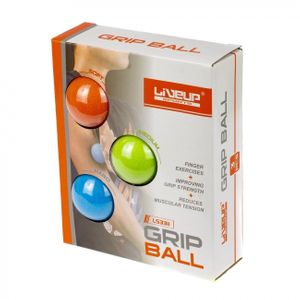 Kit Bolas De Aperto Grip Ball - Leve, Medio, Forte- 5 Cm