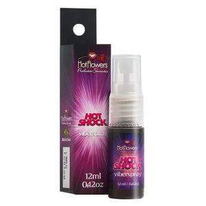 Hot Shock Viber Spray Vibrador lÍquido 12ml - Hot Flowers