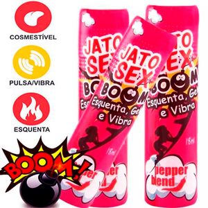 Jato sex Boom ( Esquenta Gela e Vibra) 18 ml - Pepepr Blend 