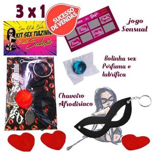 Mini Kit Sensual Afrodisíaco  tiazinha 3 x1 - jeito sexy