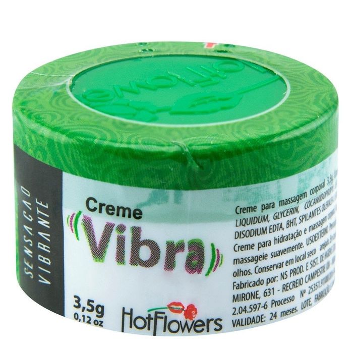 VIBRA CREME FUNCIONAL 3,5G - HOT FLOWERS 