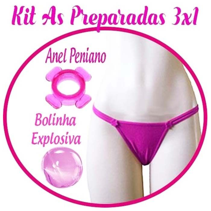 kit Sensual As Preparadas 3x1 - Jeito sexy 