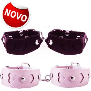 Bracelte e Algema Coração Sado - Jeito sexy
