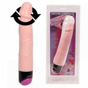 Pênis Rotativo Multivelocidade com Vibração Minitoys 