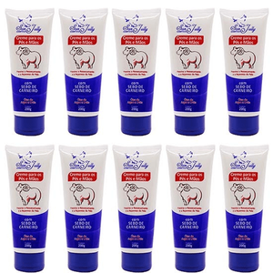 Pack/10 CREME SEBO DE CARNEIRO BISNAGA 200G - SAN JULLY