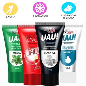 Lubrificante Uau! Aromático 60ml - Soft Love