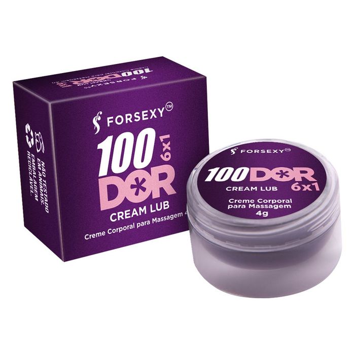 100 DOR DESSENSIBILIZANTE CREAM LUB 4G FOR SEXY
