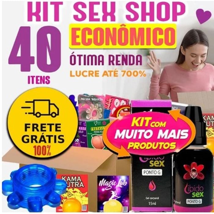 KIT SEX SHOP MEGA LUCRO (40 ITENS ECONOMICO) - JEITO SEXY