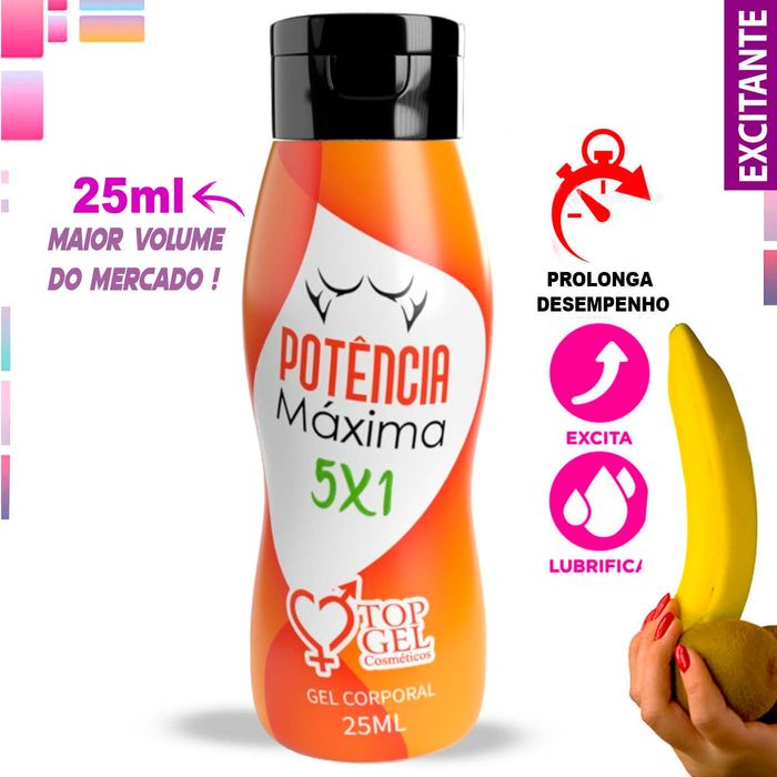 GEL POTÊNCIA MAXIMA 5X1 CINTURINHA 25g TOPGEL 