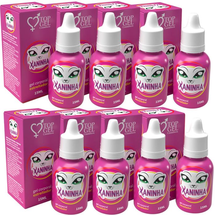  PACK 8 XANINHA  (APERTA VAGINA) 15ML - TOP GEL 