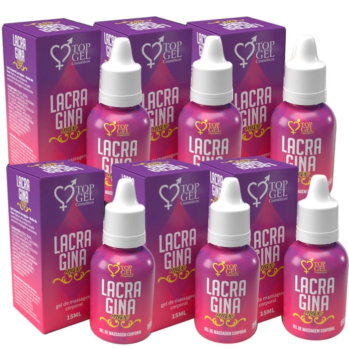 PACK 6 LACRAGINA GEL  ADSTRINGENTE  TOP GEL