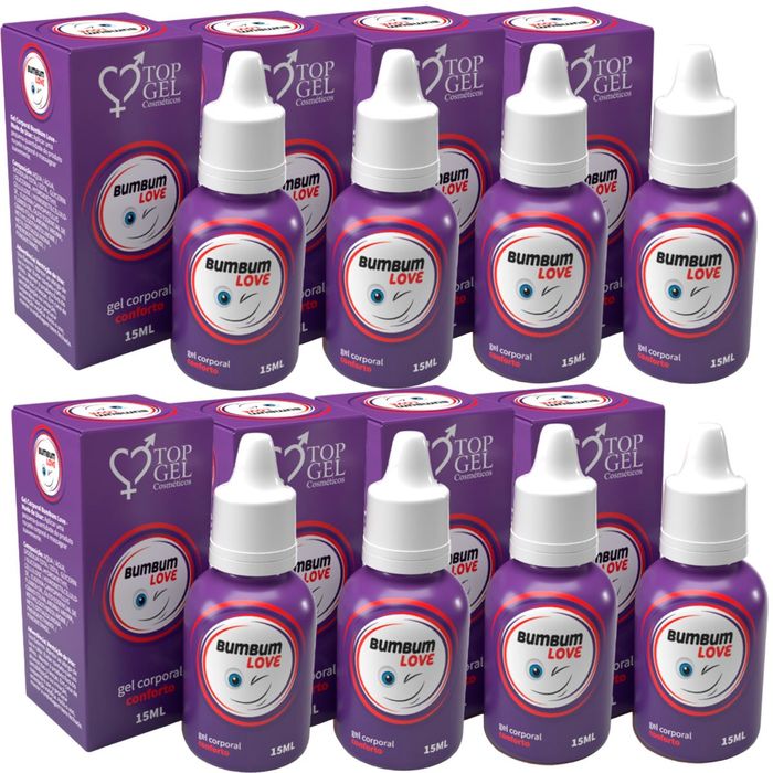 PACK 8 BUM BUM LOVE  ANESTÉSICO 15g TOP GEL